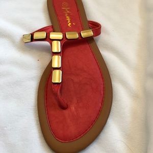 Gold Accent Women's Sandal - NWOT